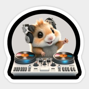 Hamster DJ Sticker